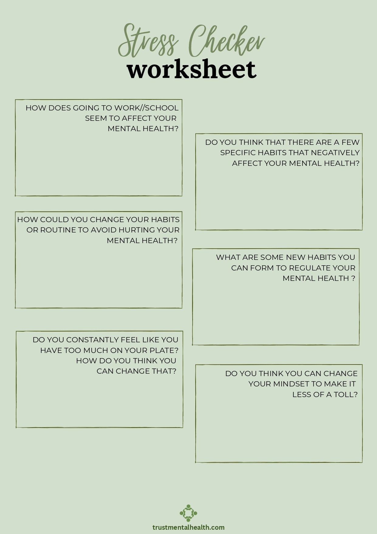 FREE Therapeutic Worksheets For Kids And Teens Worksheets Library