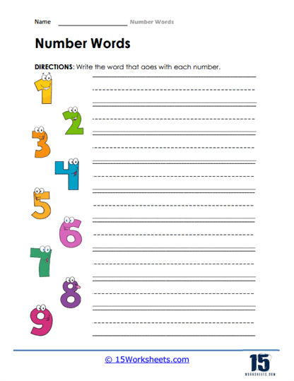 Free Writing Numbers Words Worksheet Download Free Writing Numbers