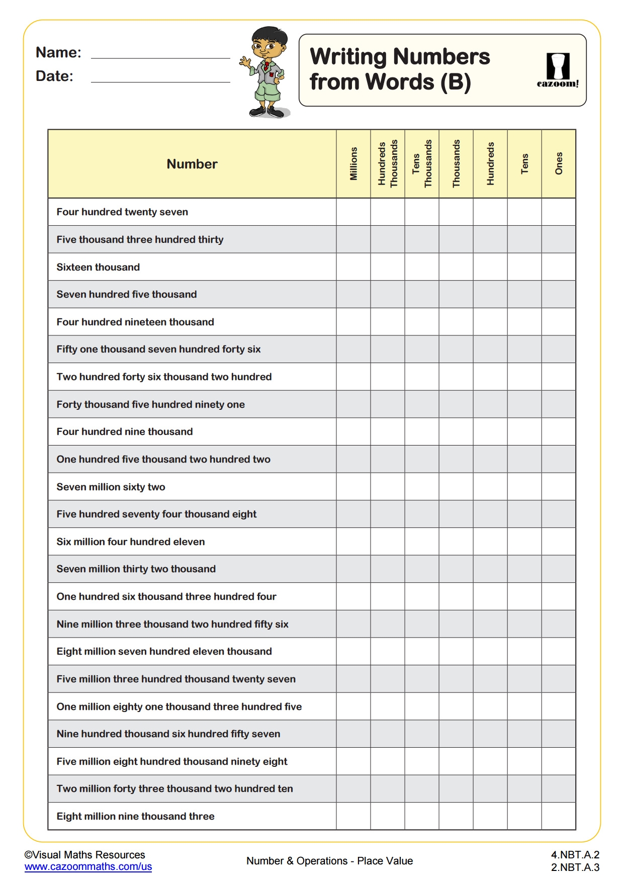 Free Writing Numbers Words Worksheet Grade Download Free Writing 
