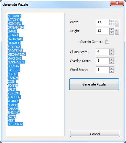 Freely Downloadable Crossword Puzzle Generator Dave 39 s Blog