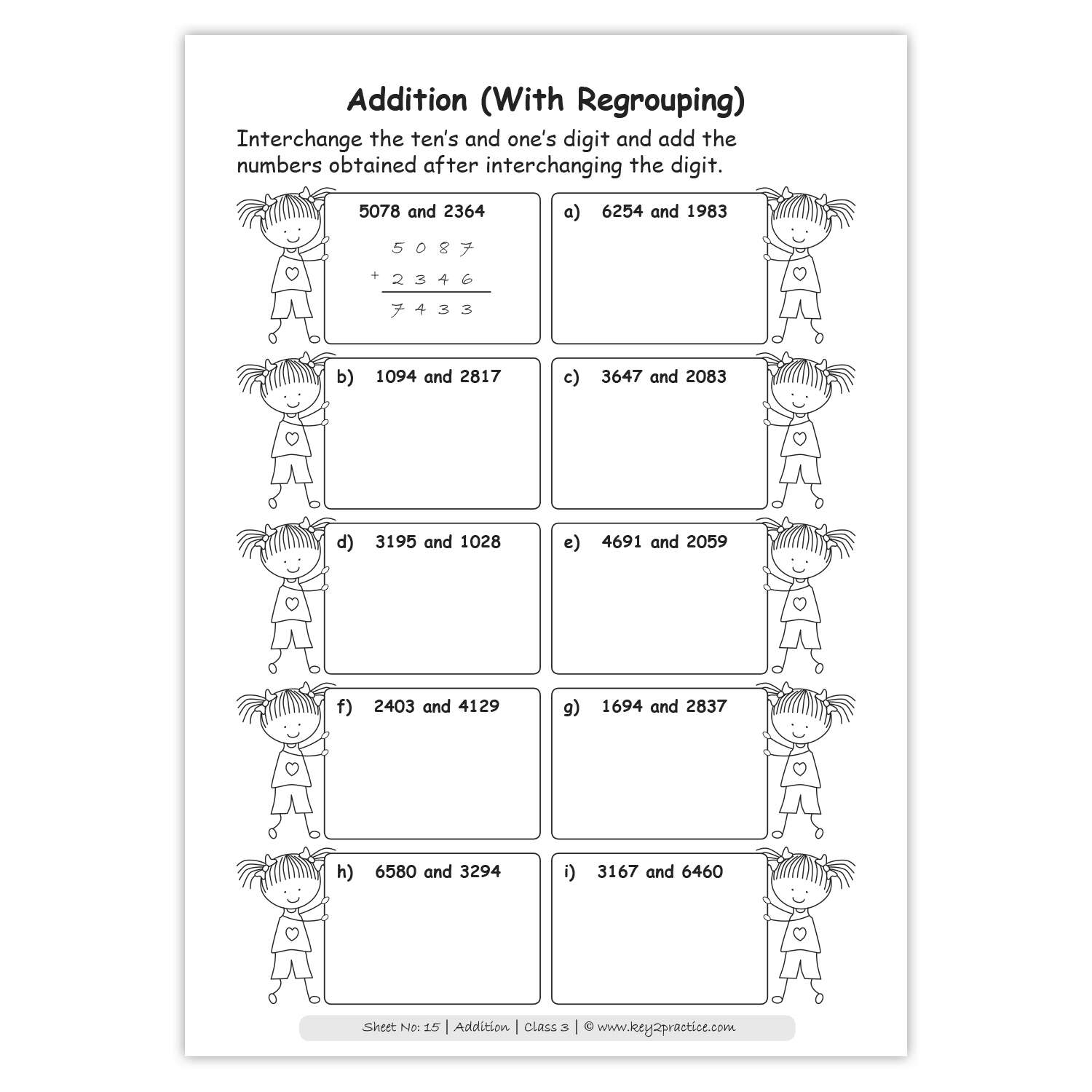 Grade 3 Addition Worksheets Free Printables Math Worksheets 