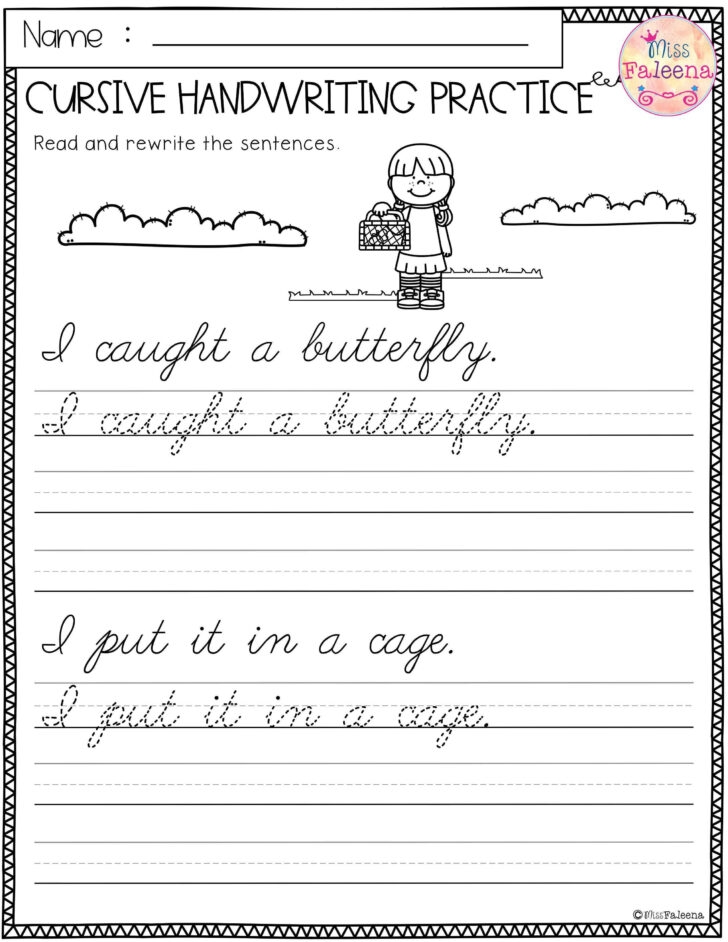 Grade 5 Handwriting Worksheets Handwriting Worksheets