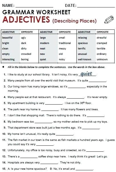 Grammar Worksheets For Grade 7 Worksheets Master