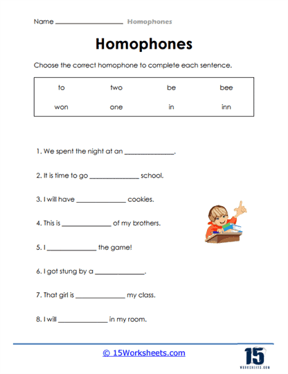 Homophones Interactive Worksheet Edform Worksheets Library