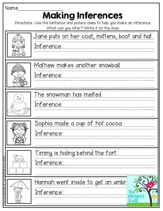 Inference Worksheets Grade 3 Free Year Inference Worksheets 3 Free 