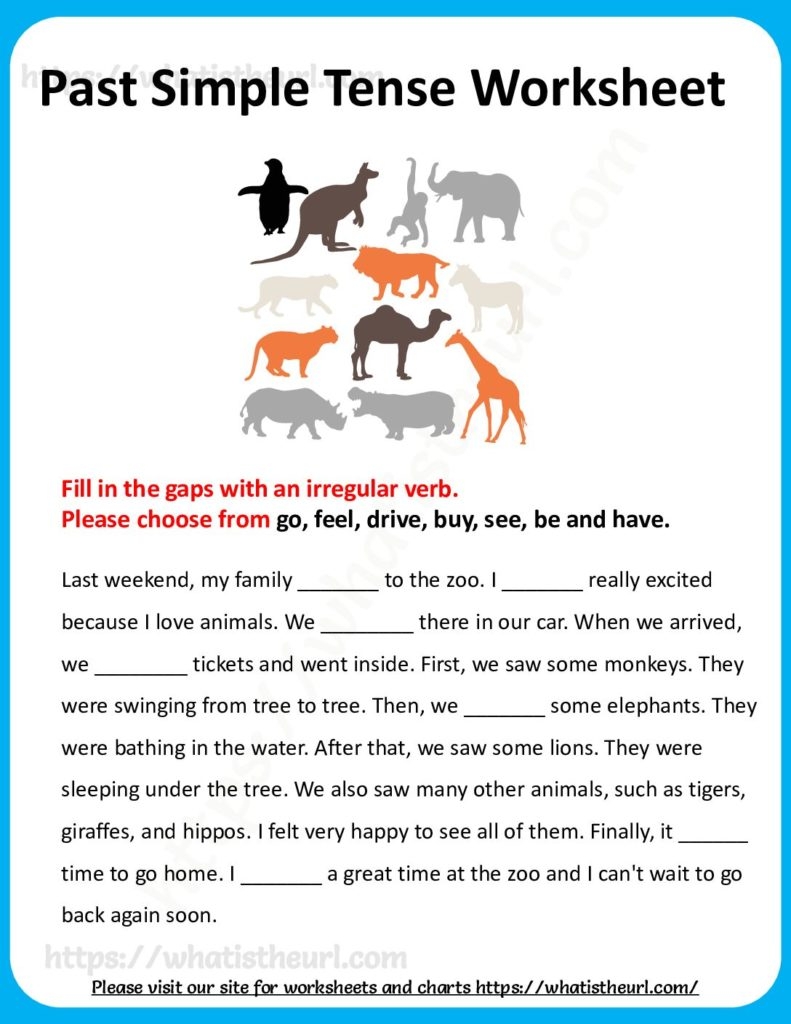 Irregular Verbs Past Simple Tense Worksheet Your Home Teacher