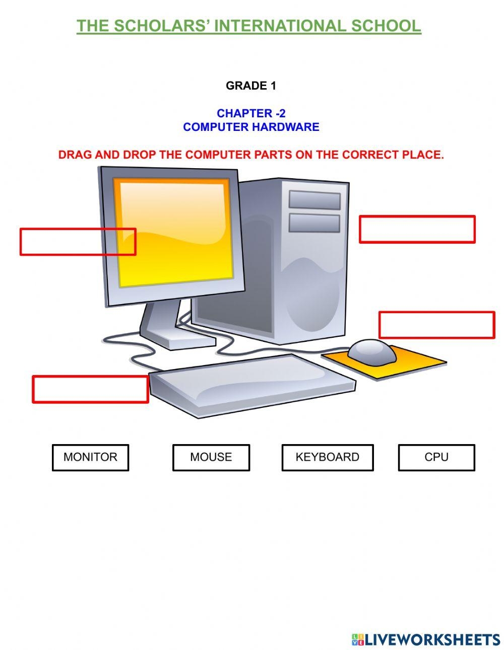 Kids Computer Lesson Worksheets Grade 1 Eduflakes Worksheets Library