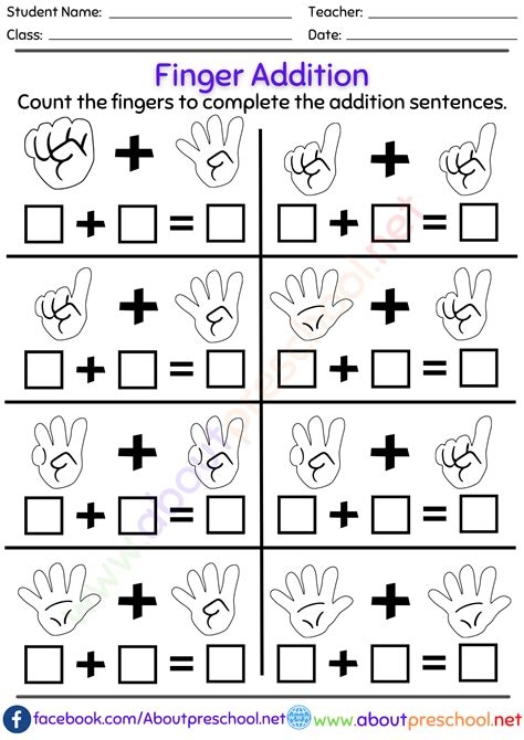 Kindergarten Adding Worksheets Worksheets Library