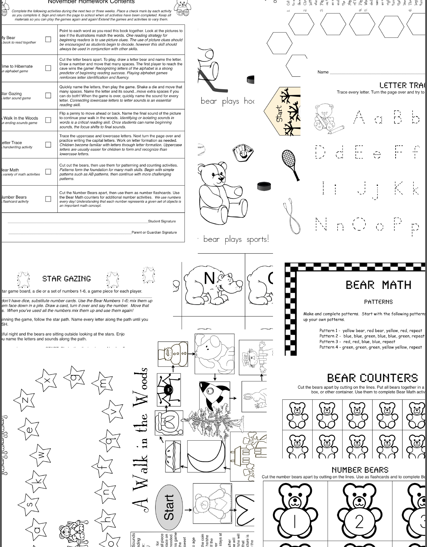 Kindergarten Homework Kindergarten Kiosk