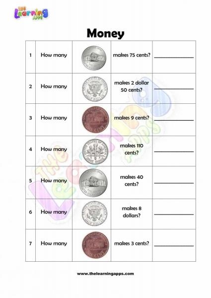 Kindergarten Money Worksheets 1st Grade Worksheets Library