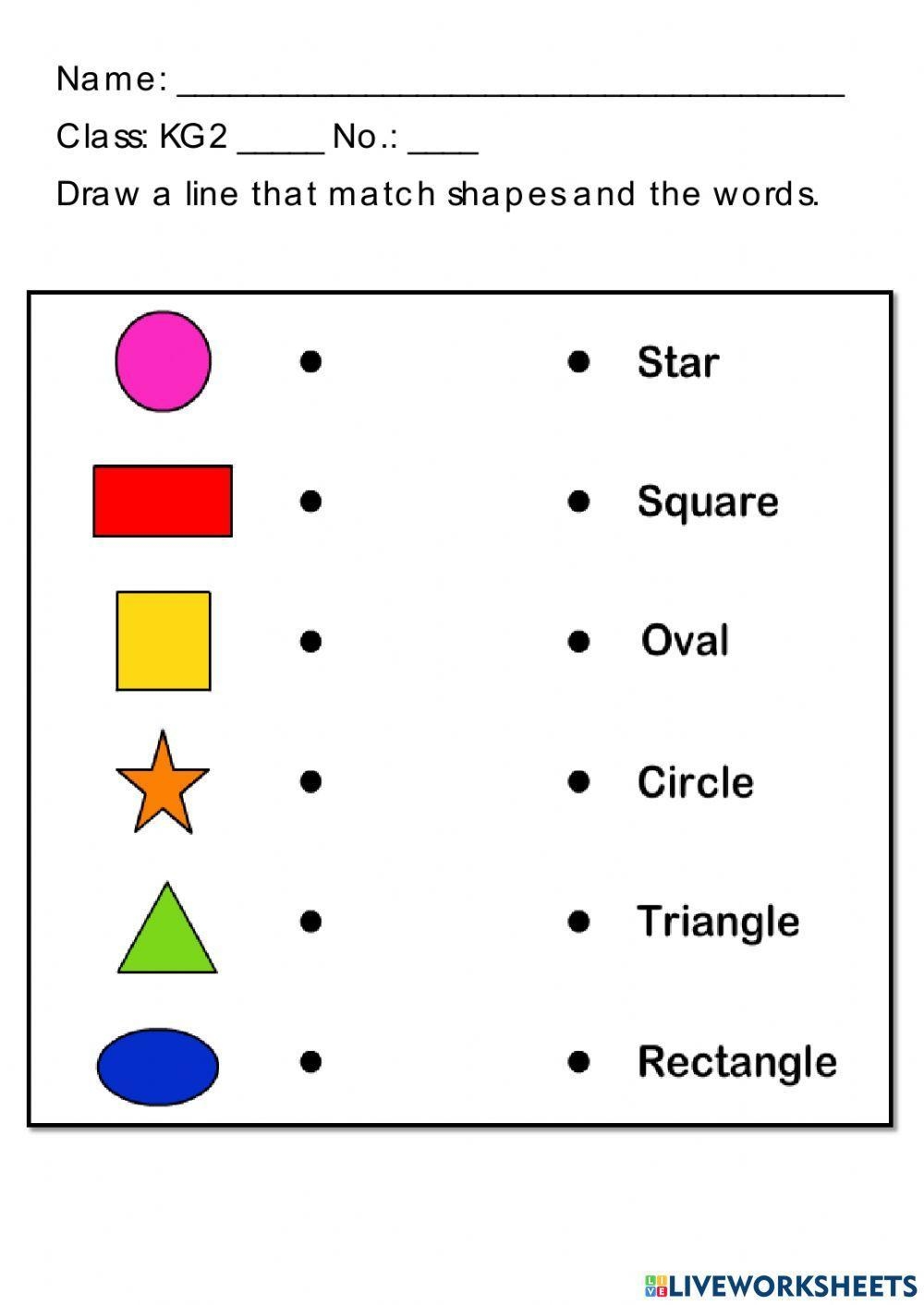 Kindergarten Shapes Printable Worksheets MyTeachingStation 