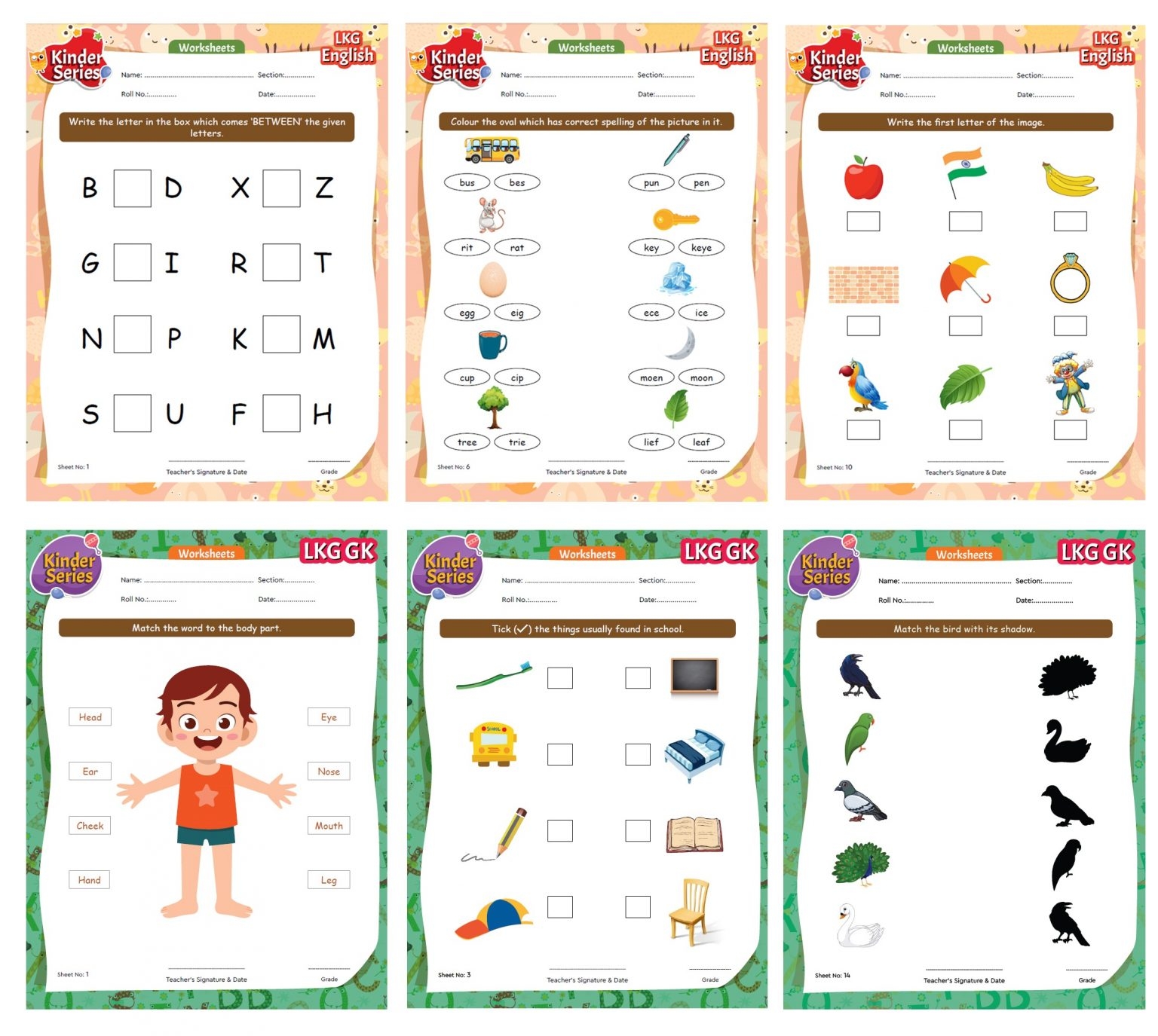 LKG Activity Worksheets Future Intelligence Books