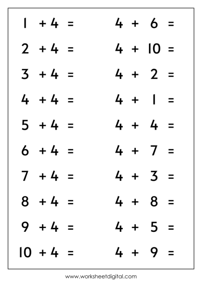 Math Worksheets Worksheet Digital Worksheets Library
