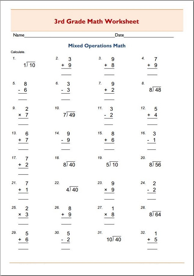 Maths Online Worksheets Activity Shelter
