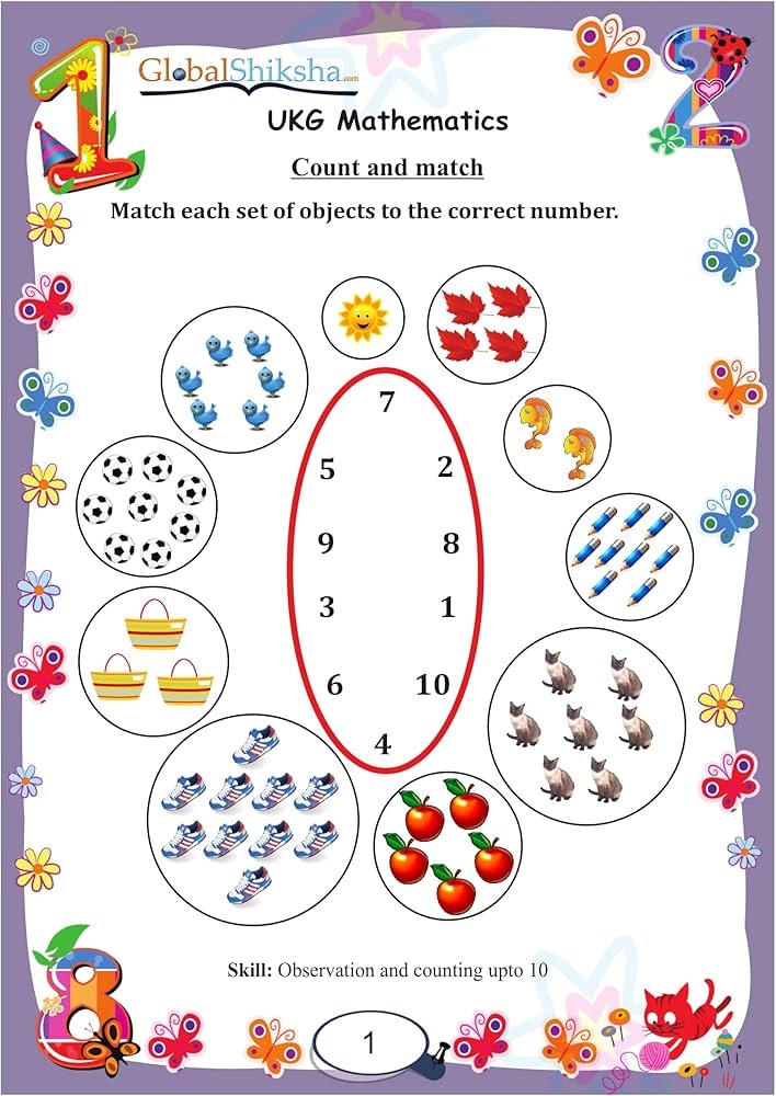 Maths Worksheets For UKG LKG PDF 56 OFF Www elevate in