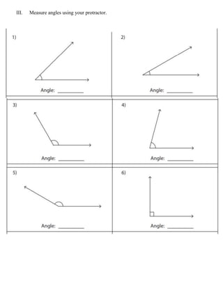 Measures Of Angles Worksheets PDF Worksheets Library