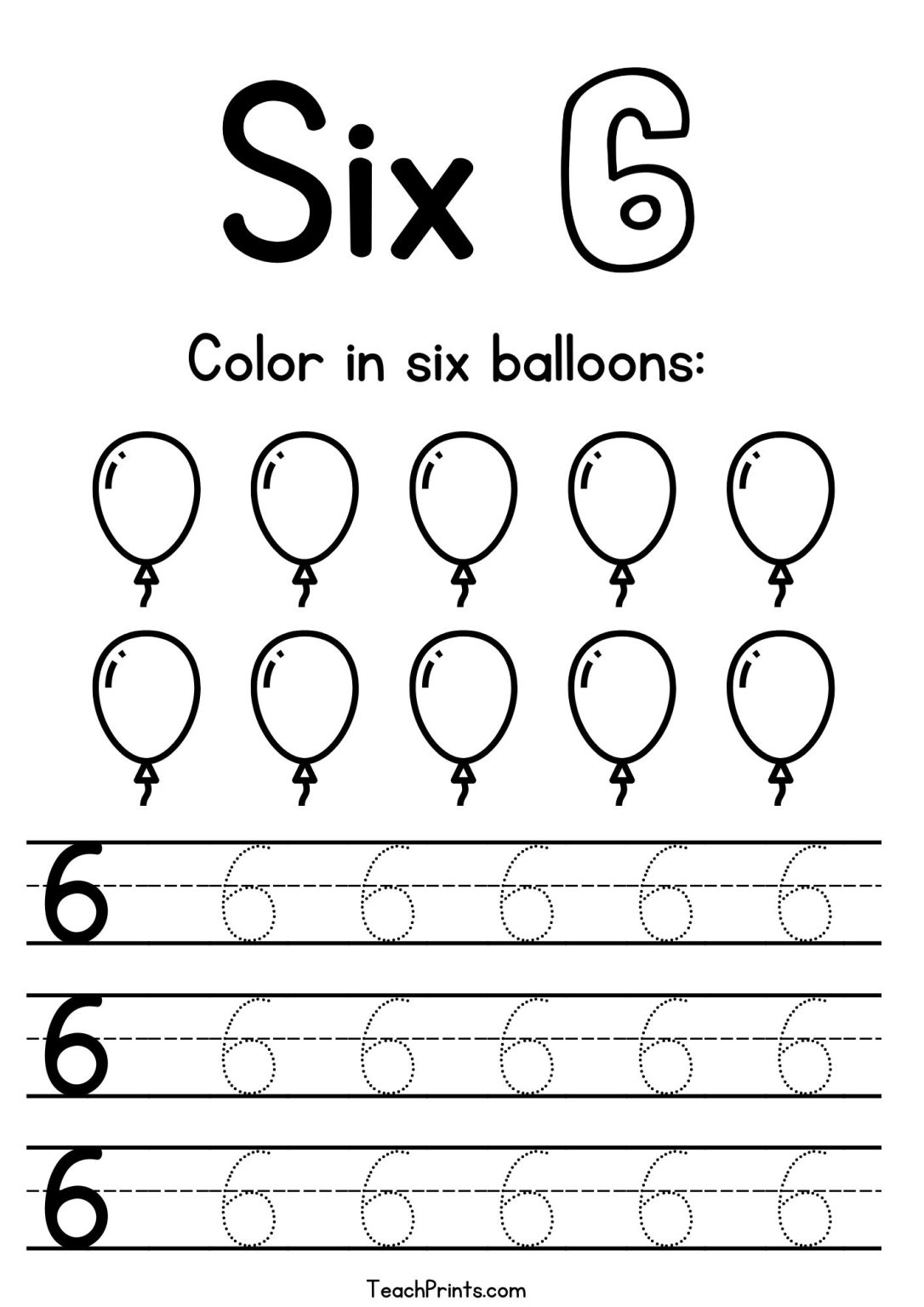 Number Tracing Worksheets Free Printables Teach Prints