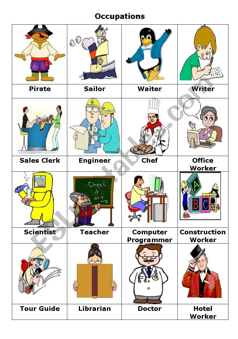 Occupation Worksheet