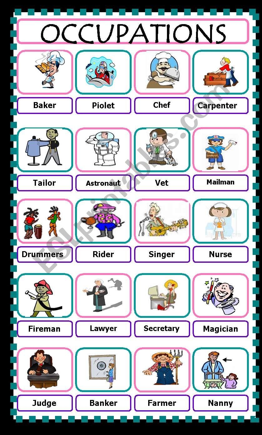 Occupation Worksheet