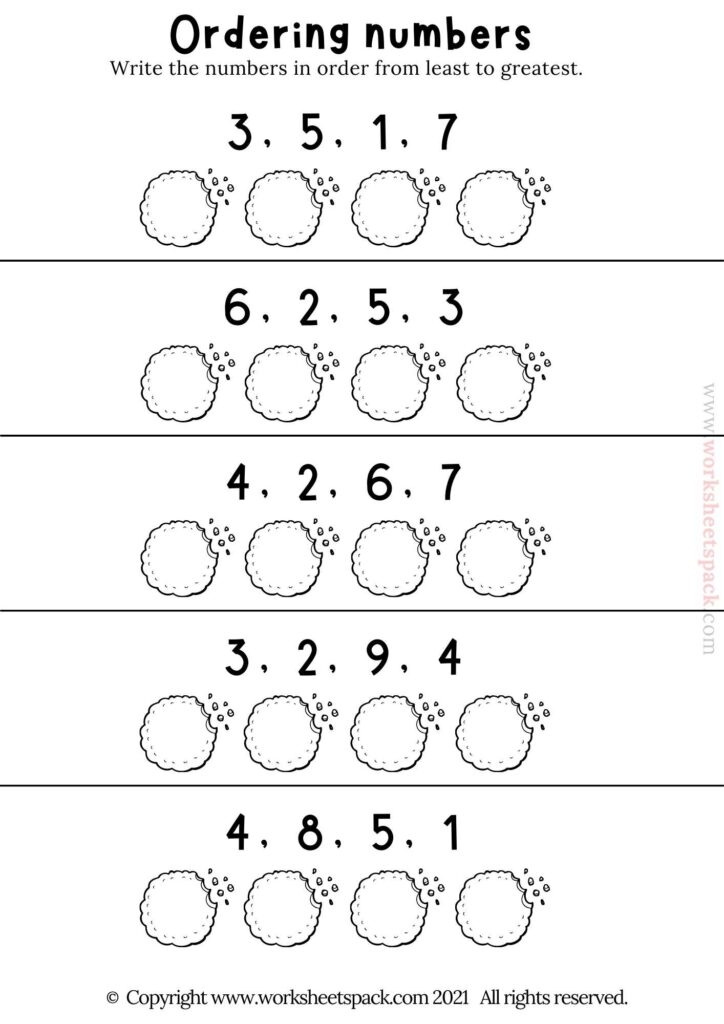 Ordering And Comparing Numbers 3rd Grade Math Worksheets And 