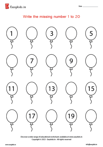 Ordering Numbers Worksheets Missing Numbers What Comes Before 