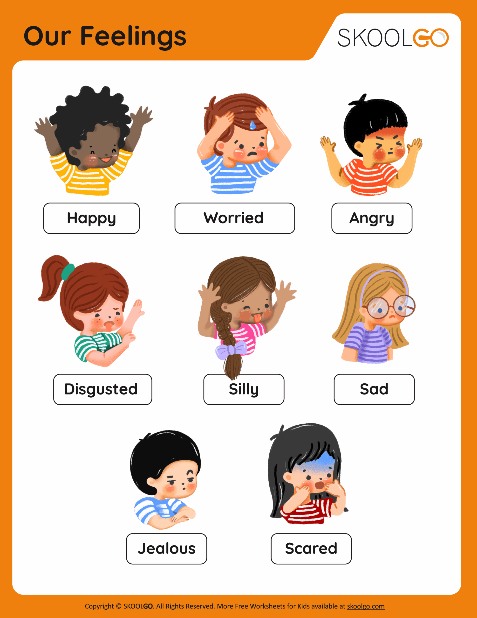 Our Feelings Free Worksheet SKOOLGO Worksheets Library