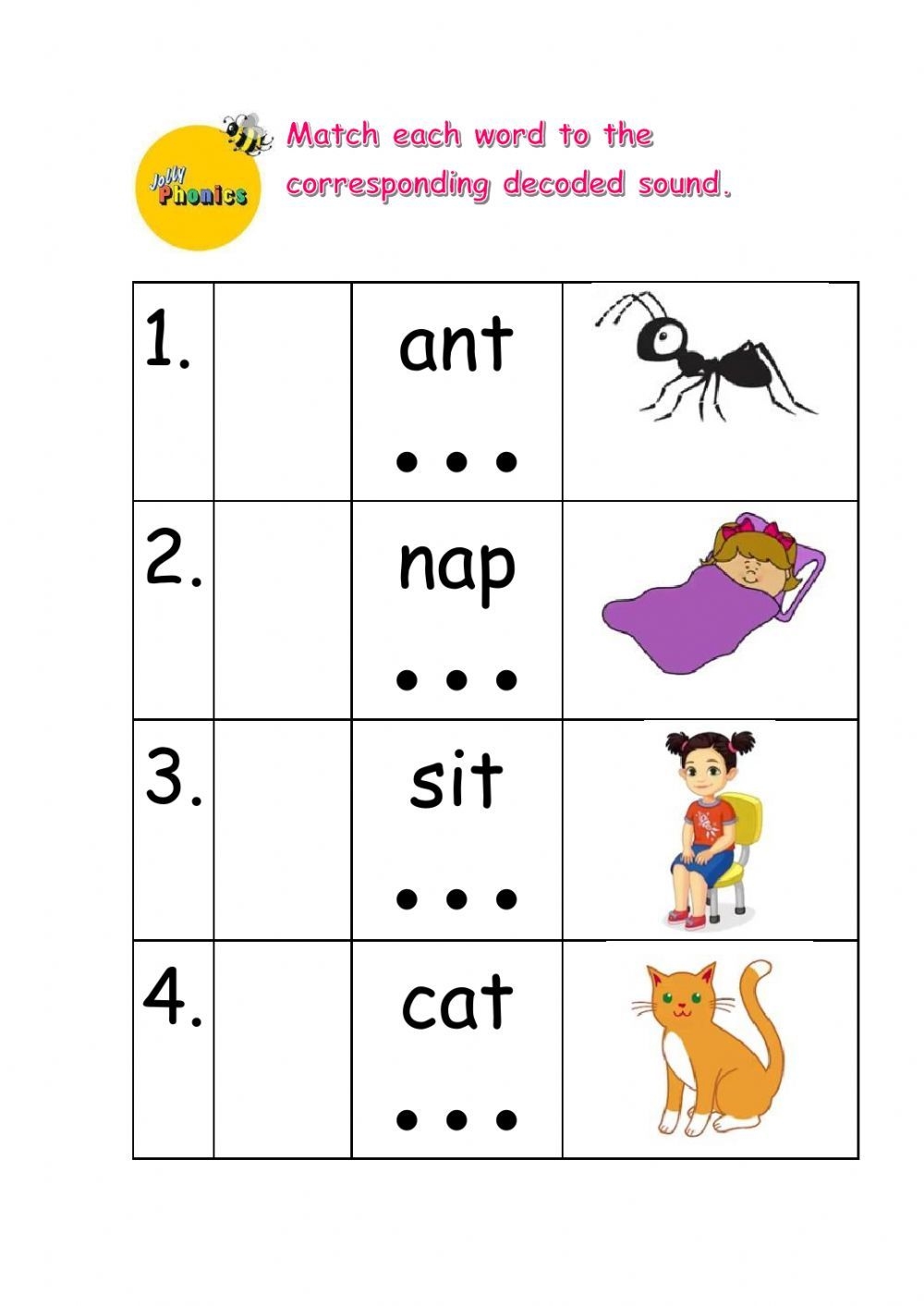 Phonics Worksheets Free Phonics Free Jolly Phonics Kindergarten