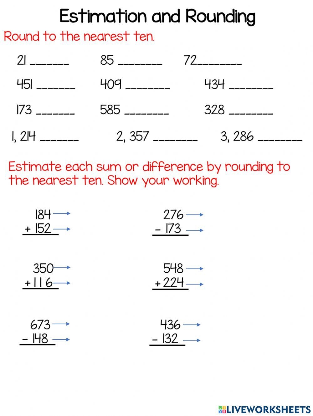 Place Value And Rounding Free Worksheets Worksheets Library