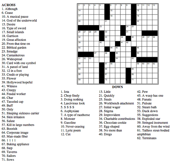 Printable Basketball Crossword Puzzles Activity Shelter