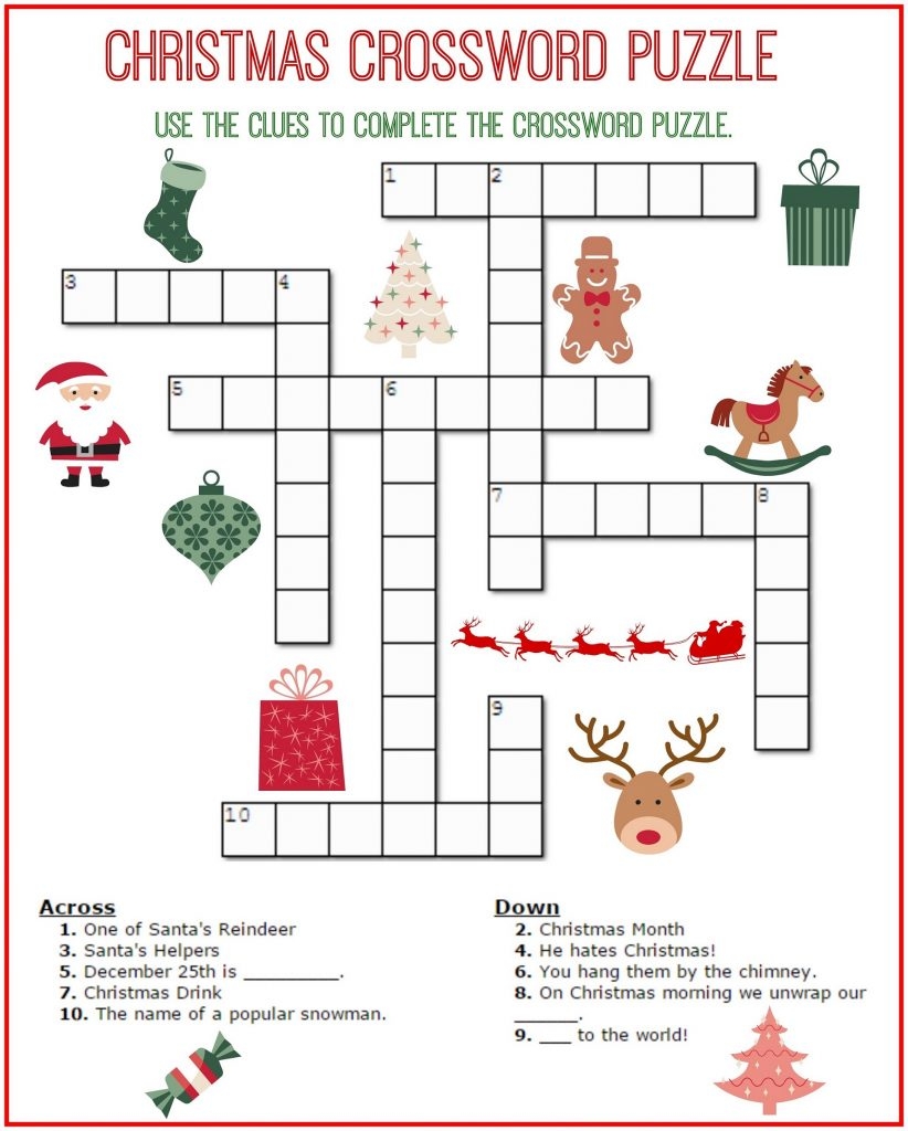 Printable Fun Crosswords For Kids 101 Activity
