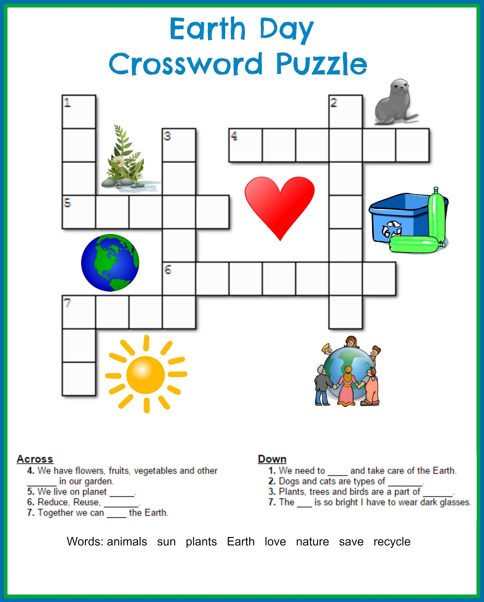 Printable Science Crossword Puzzles