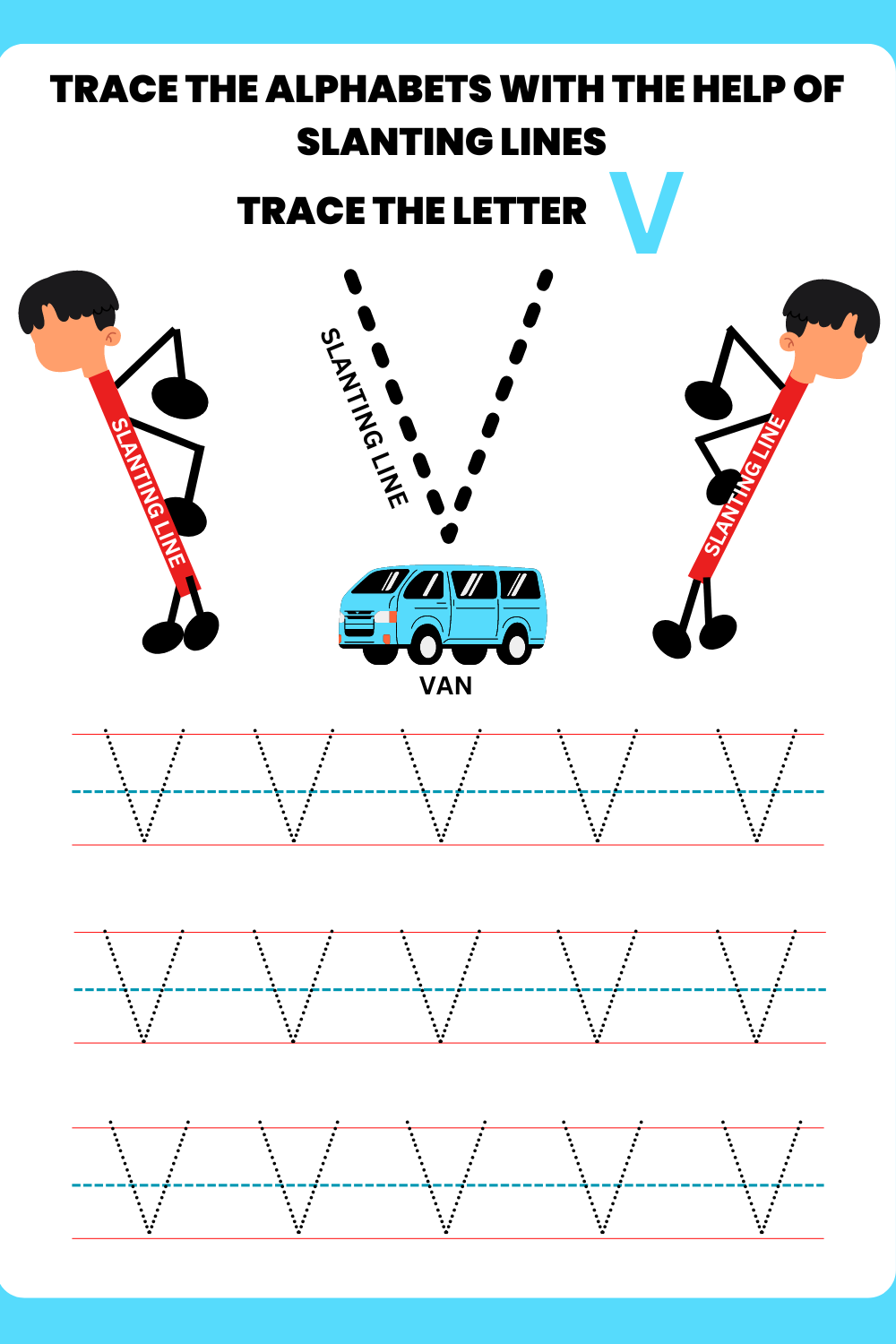 Slanting Lines Worksheets Ecriture