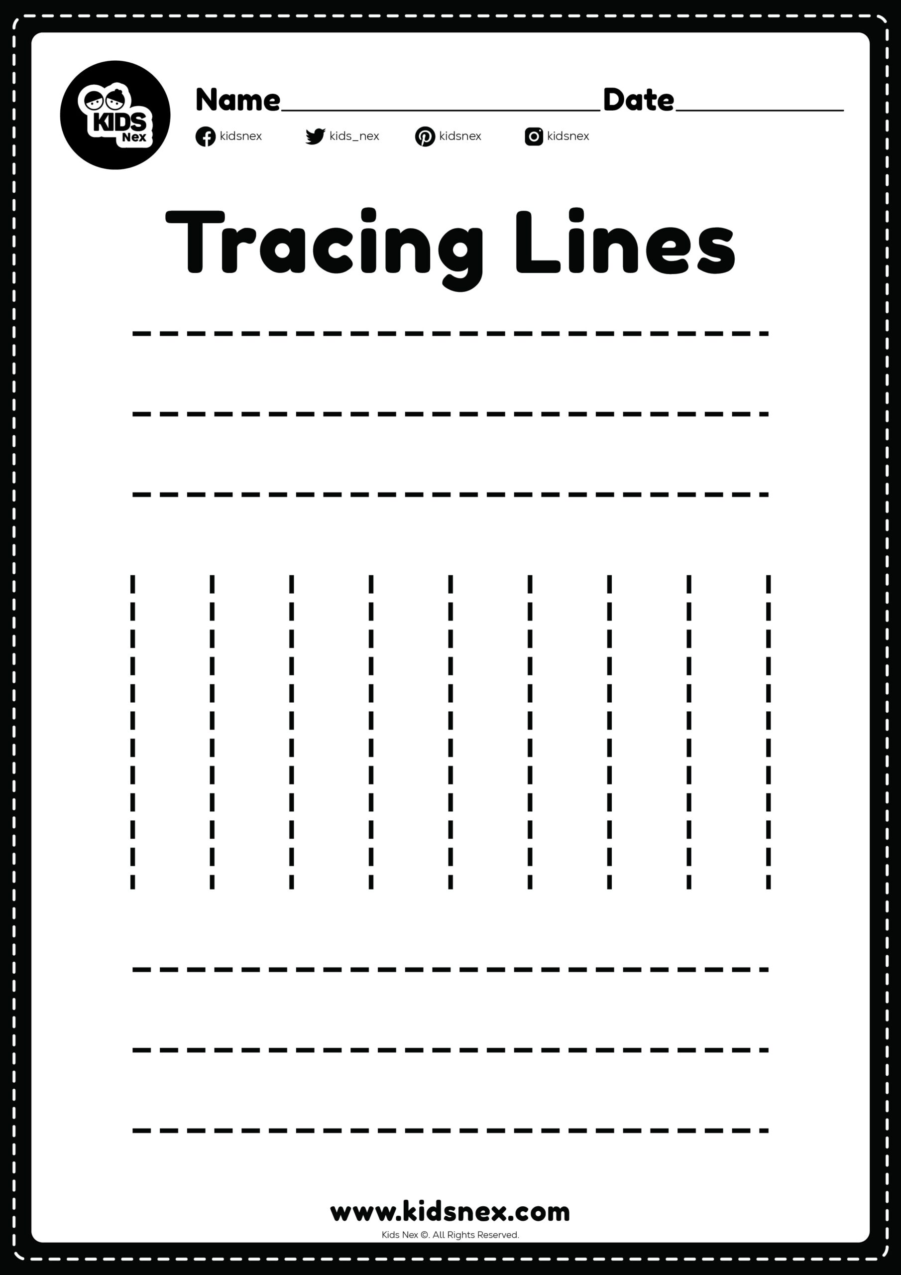 Standing Line Worksheet Free Printable