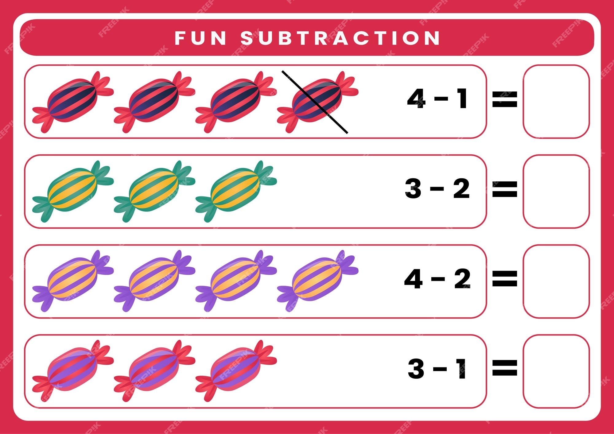 Subtraction Problems Worksheet Using Pictures Academy Worksheets