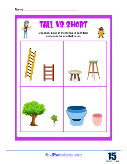 Tall Vs Short Worksheets 15 Worksheets Worksheets Library