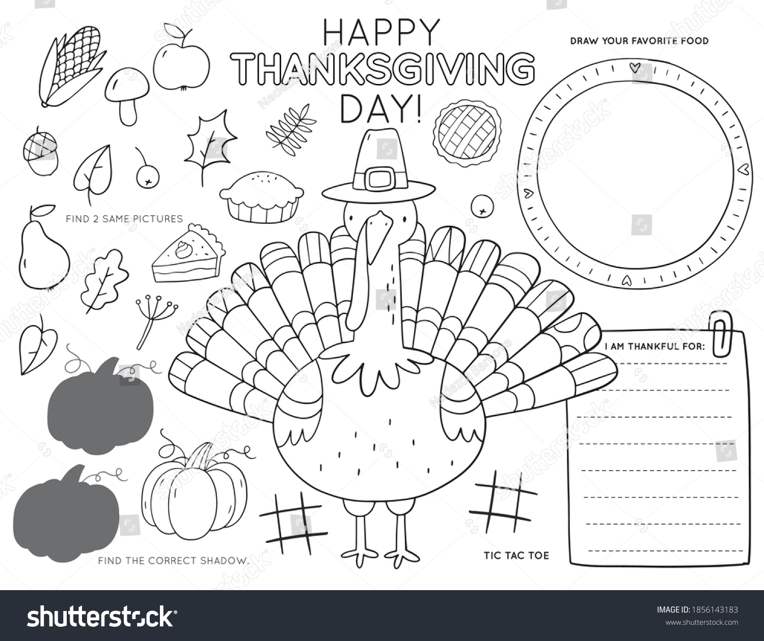 Thanksgiving Worksheet Packet For Kindergarten And First Grade 