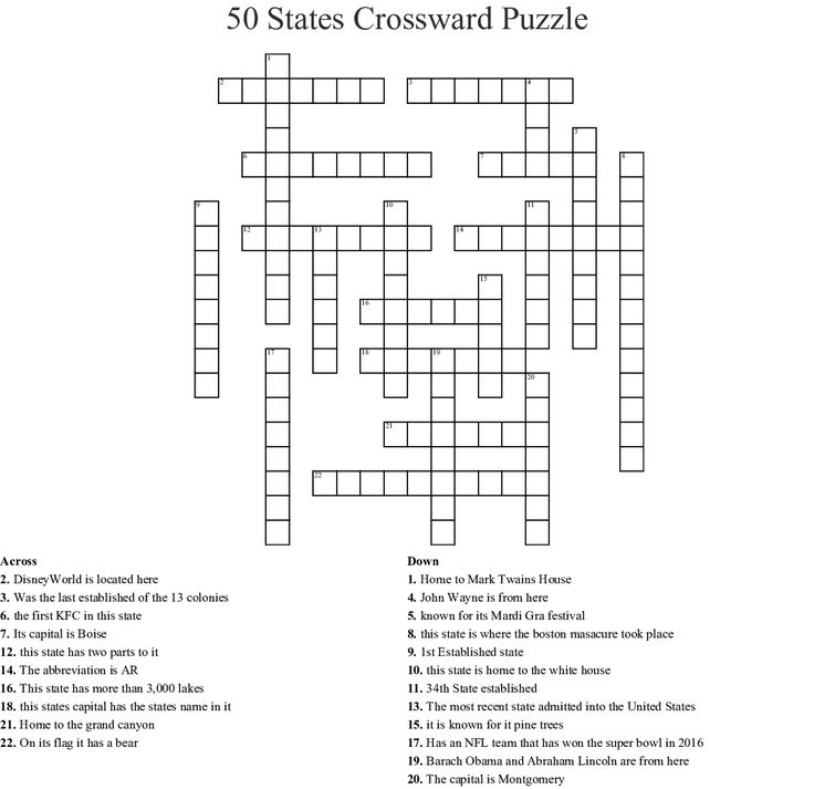 The Crossword Puzzle Is Shown In Black And White With Words That Read