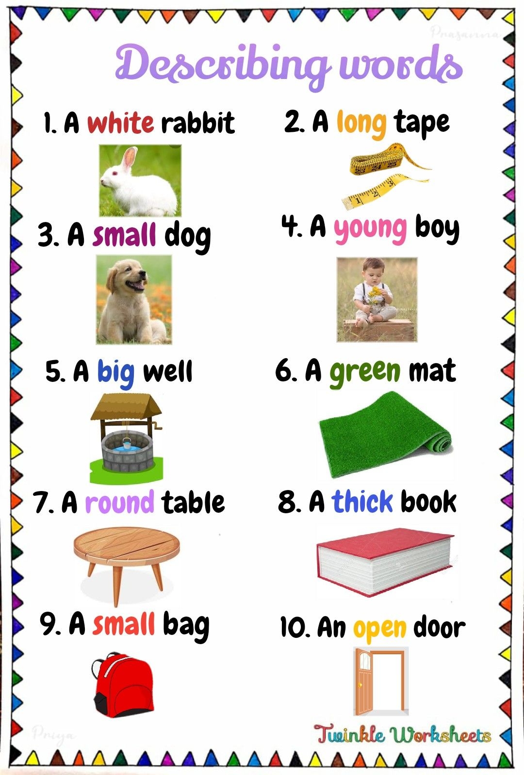 This Worksheet Is About Describing Words On English Grammar Have Fun 