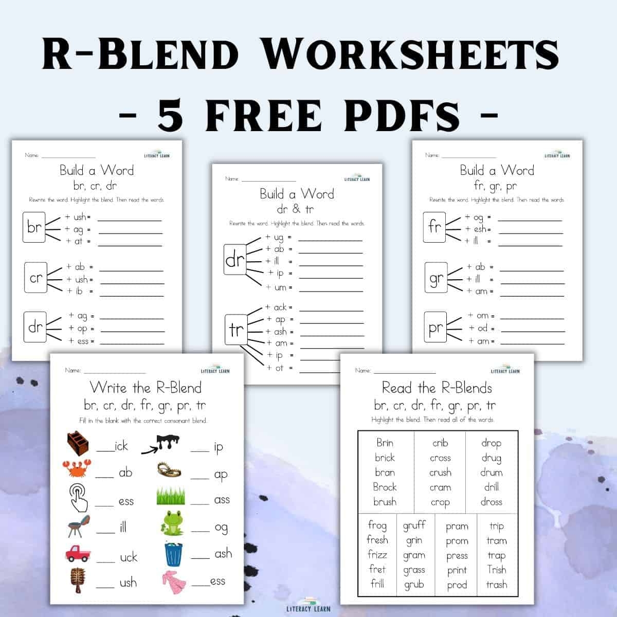 Three Letter Consonant Blends Worksheets Worksheets For Kindergarten