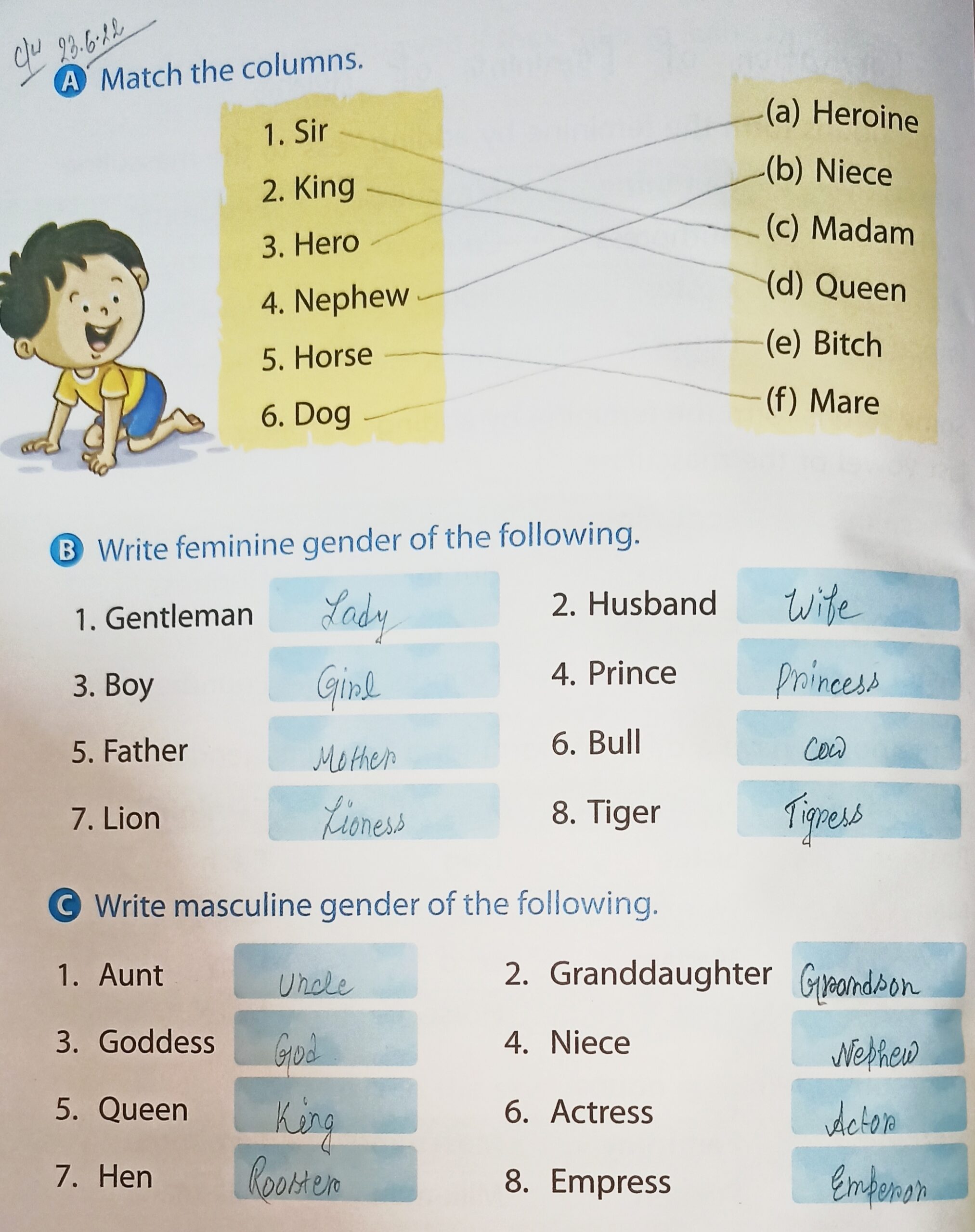 Today 39 s Class Work English Grammar Notes Teachmint
