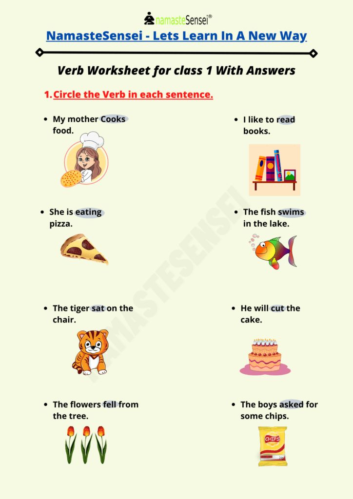 Verb Worksheets Guruparents Worksheets Library