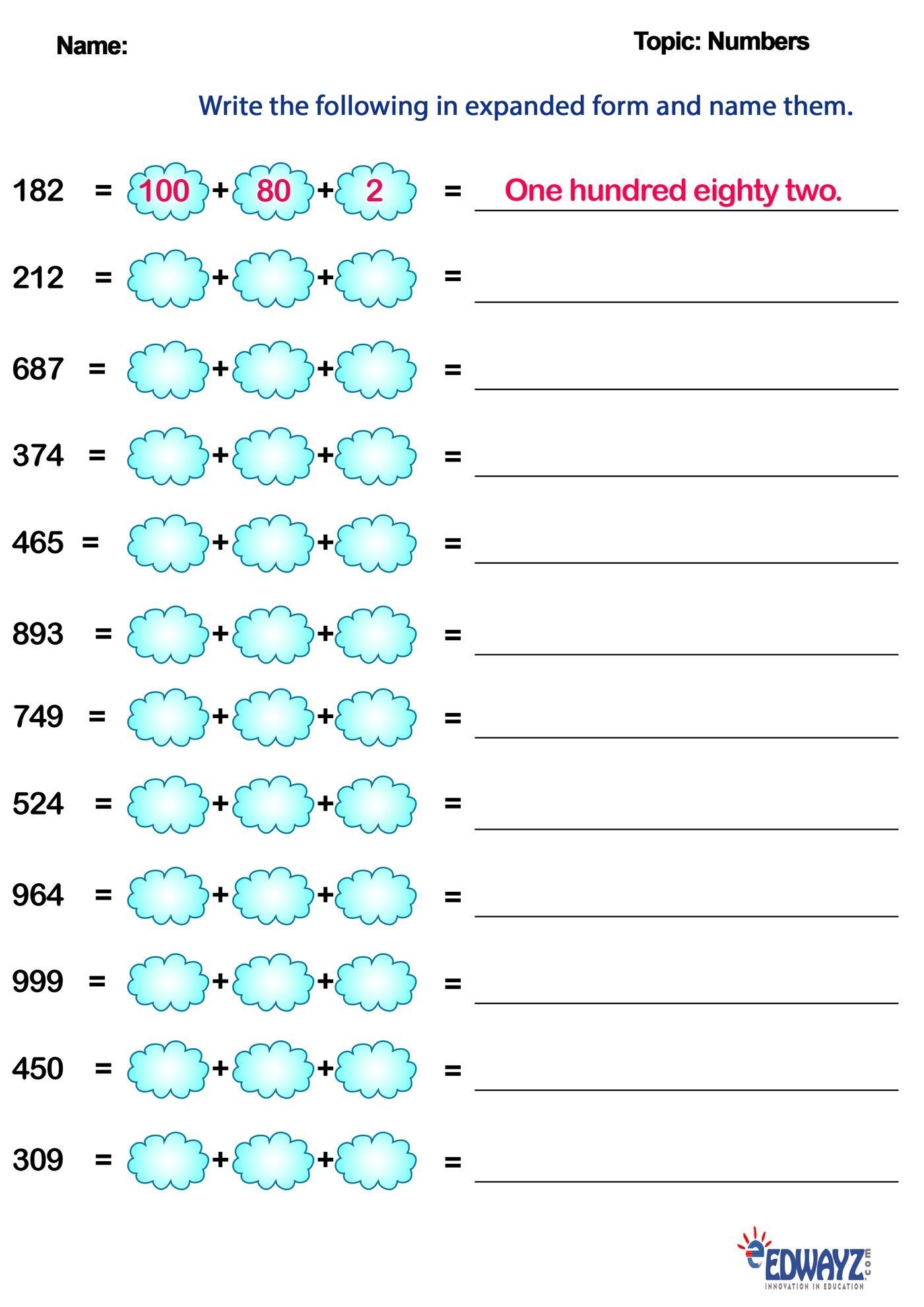 Worksheet For Class 2 3rd Grade Math Worksheets 2nd Grade Math Math 