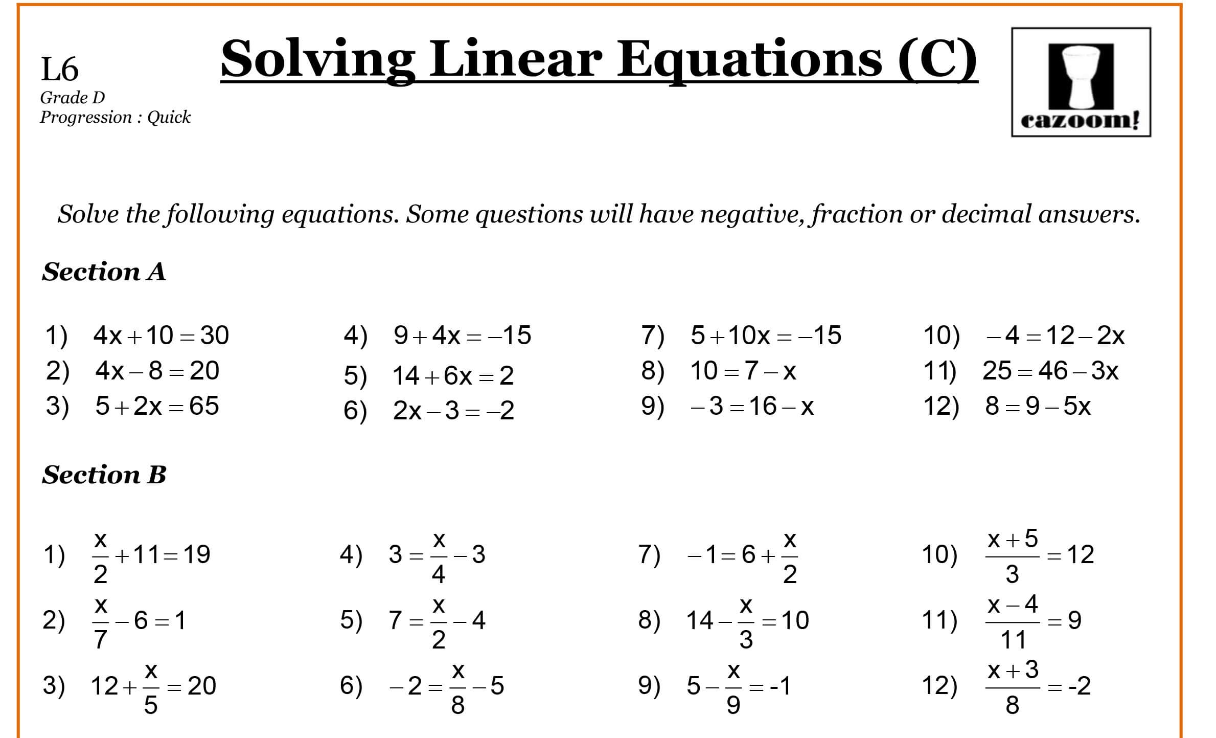 Year 8 Maths Worksheets Cazoom Maths Worksheets