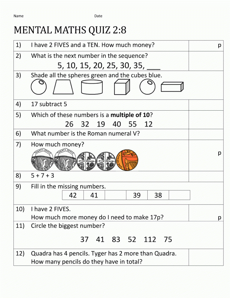 Year 8 Maths Worksheets Printable Free Learning Printable