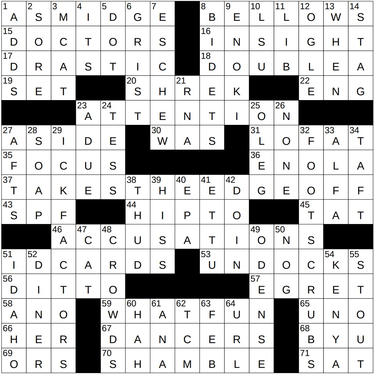 0427 23 NY Times Crossword 27 Apr 23 Thursday NYXCrossword