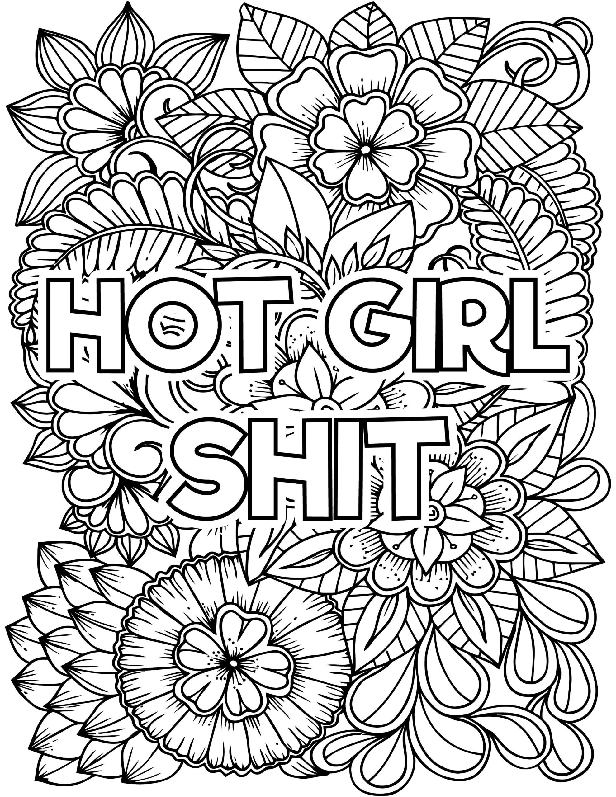 10 Adult Curse Words Coloring Pages Adult Coloring Pages