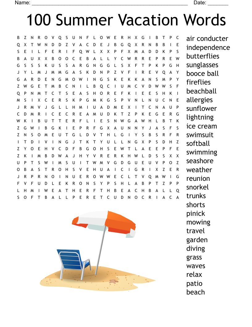 100 Days 100 Words Search Word Search WordMint