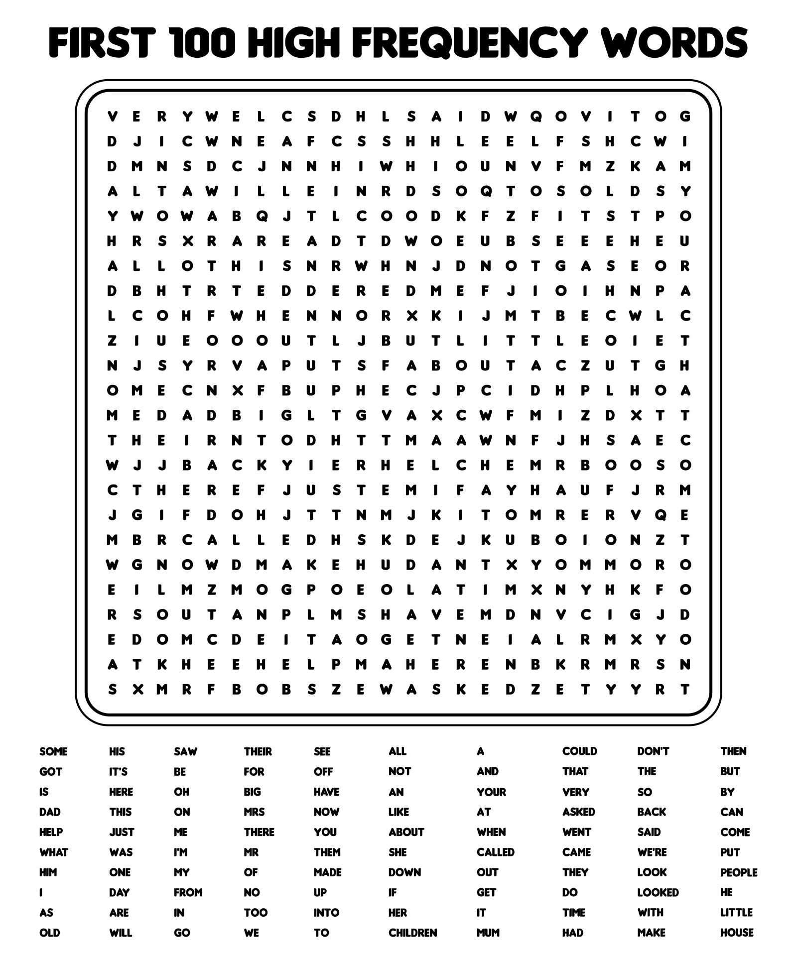 100 Word Word Searches 20 Free PDF Printables Printablee