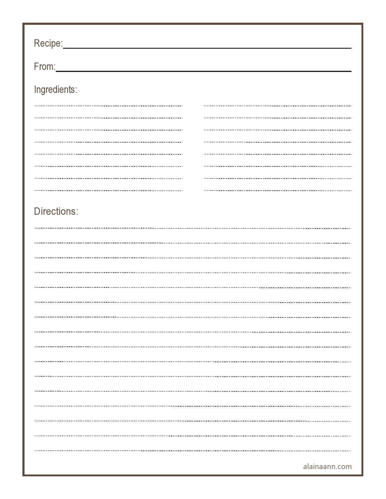 47 Free Recipe Card Templates Word Google Docs TemplateArchive Worksheets Library