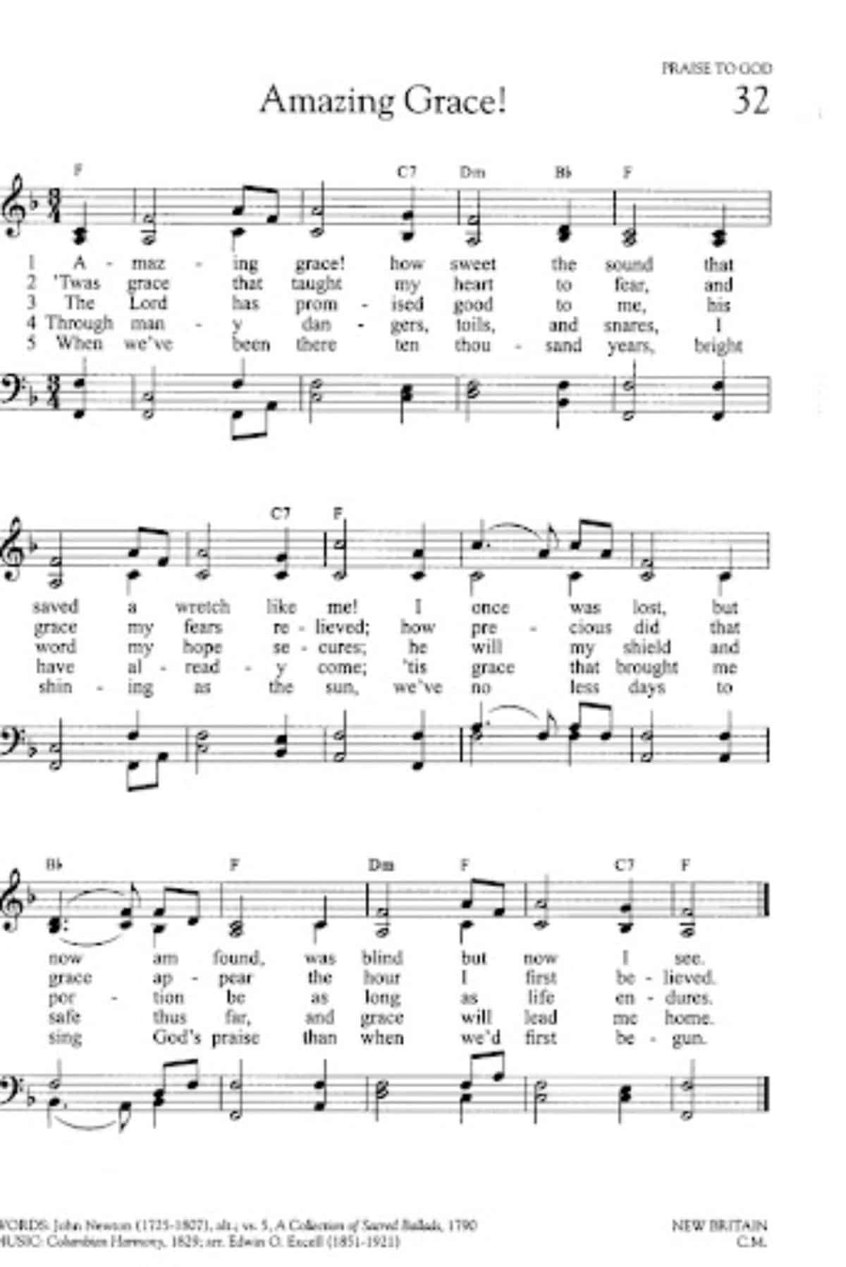Amazing Grace Lyrics Pictures Origin And More